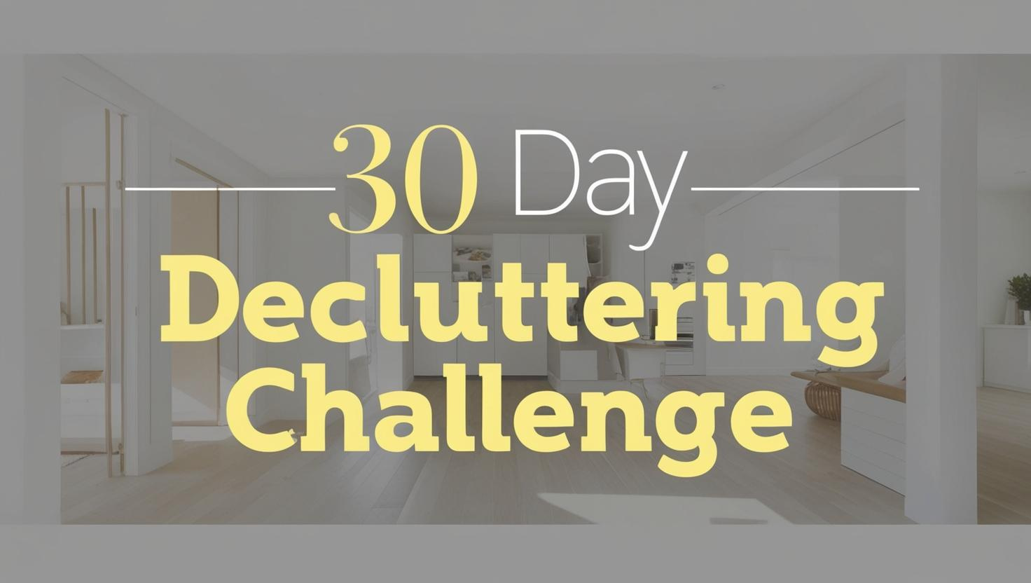 decluttering challenge