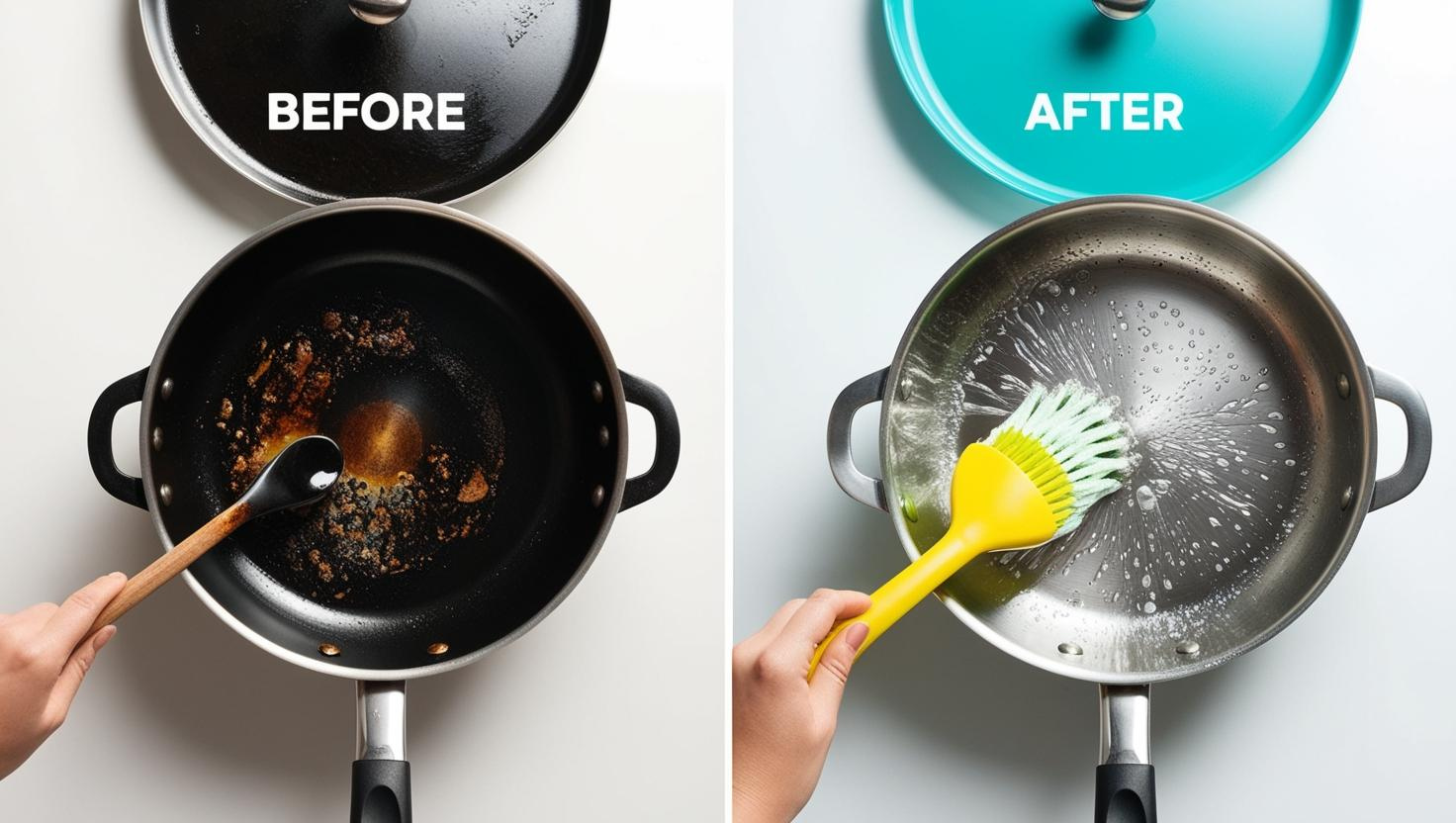 burnt sauce pan