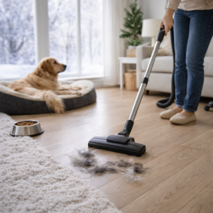 winter cleaning after pets