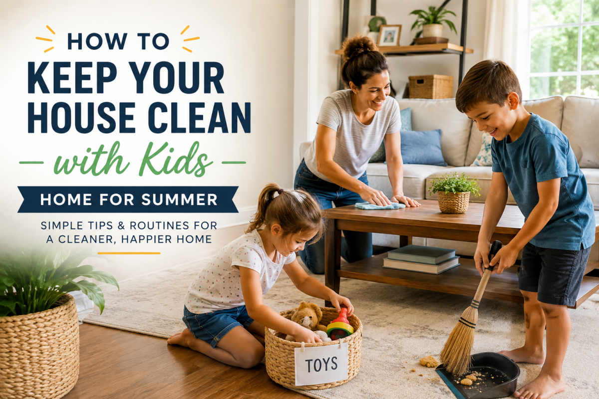 how to keep you how clean with kids during the summer